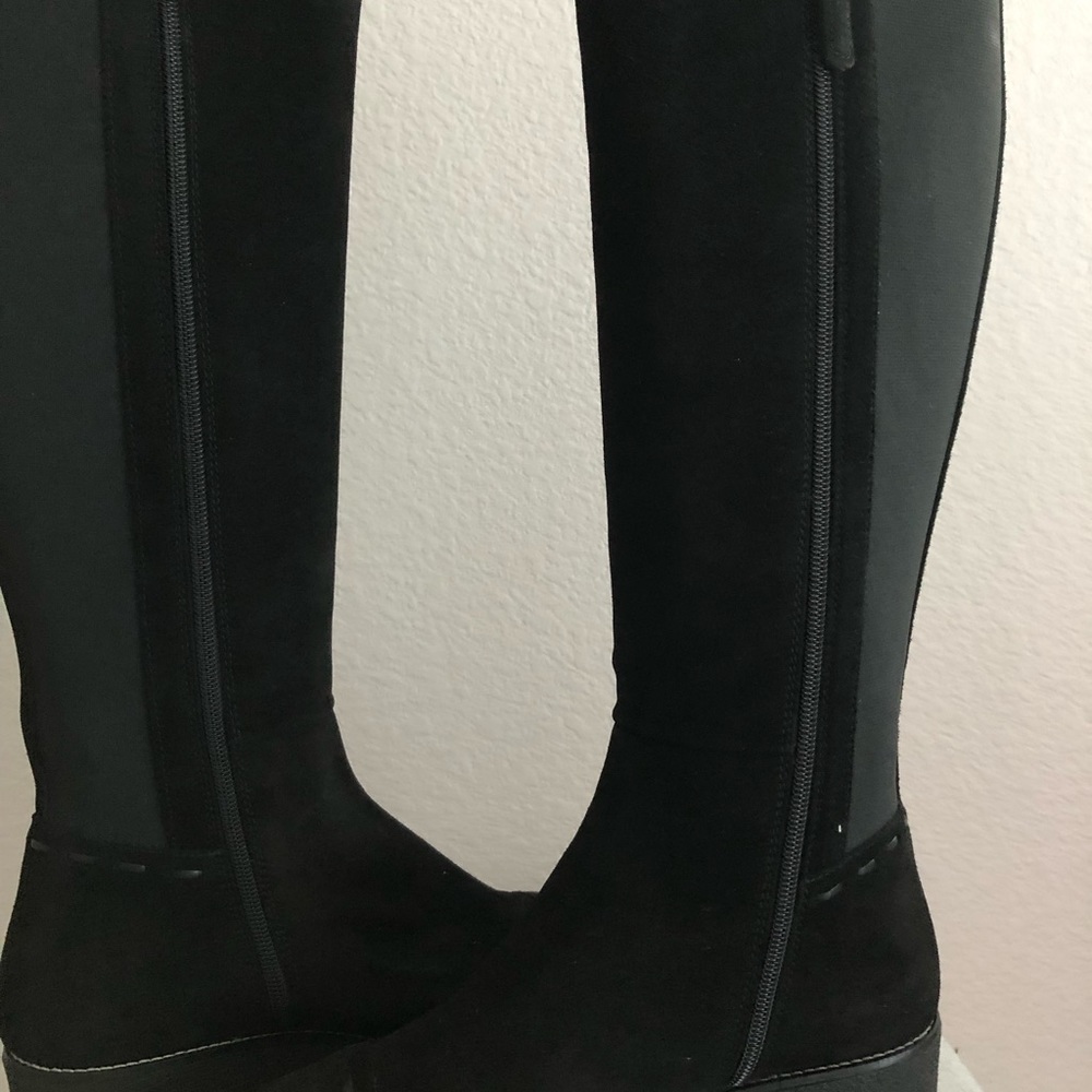 New Aquatalia Venus Black Tall Boots, Size 9.5 - Picture 7 of 13
